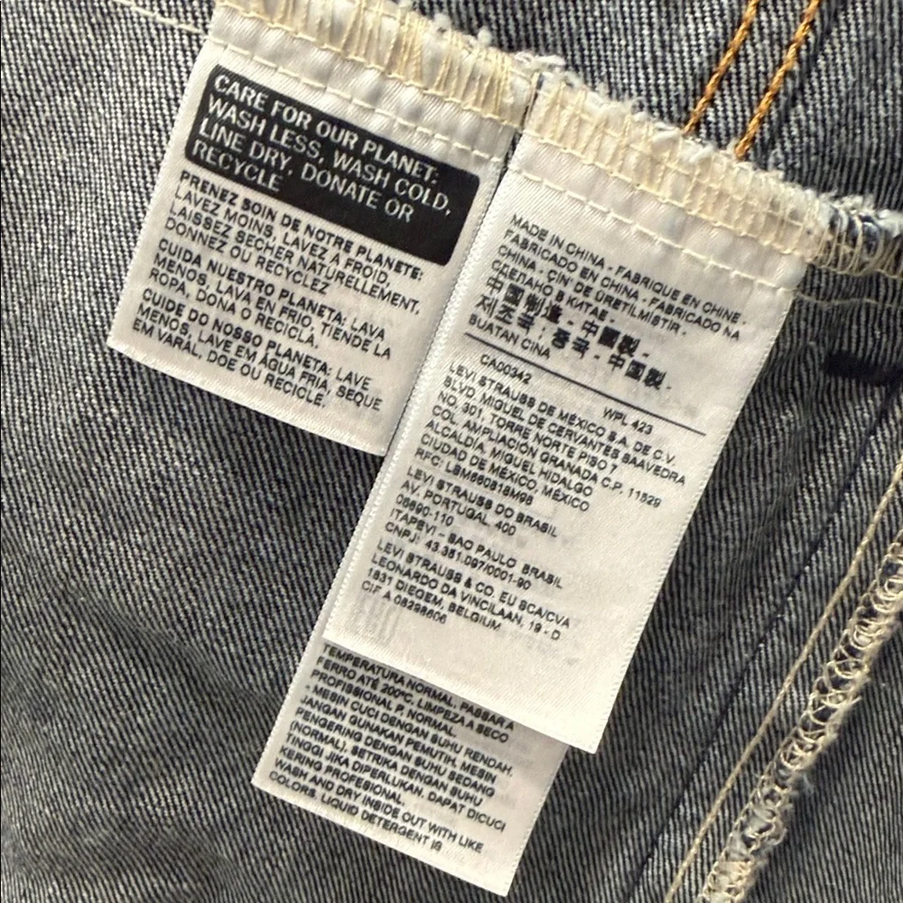 Levi's Dark Blue Denim Jacket - Picture 10 of 10